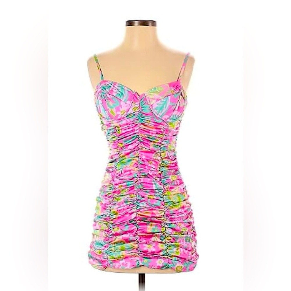 For Love Bell Mini Floral Print Dress